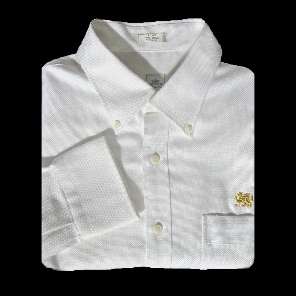 Peter Millar Nanoluxe Dobby Weave Cotton L/S Shirt